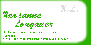 marianna longauer business card